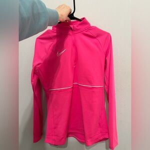 Nike Pink Long Sleeve Quarter Zip